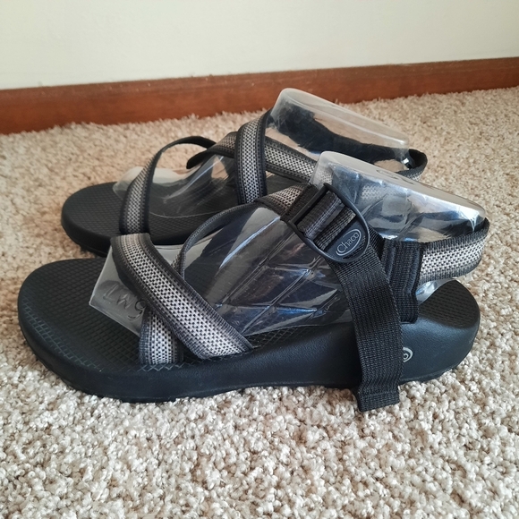 Chaco Z1 Adjustable Wide Strap Classic Sandals Split Gray Vibram Hiking Sandals - Picture 8 of 16